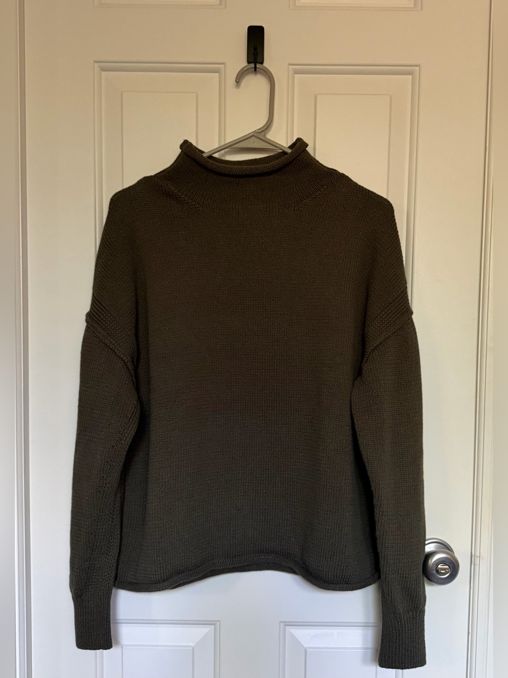 Free People We The Free Army Moss Knit Sweater NWT S